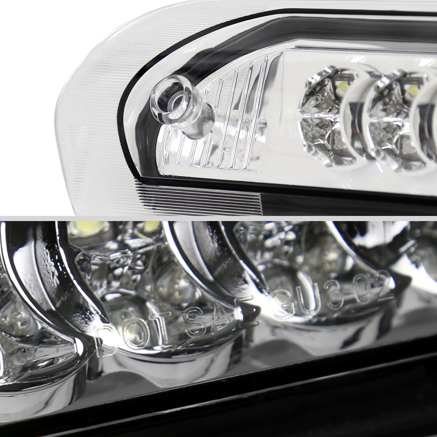 2002-2008 Dodge RAM LED 3rd Brake Light Chrome Housing/Clear Lens