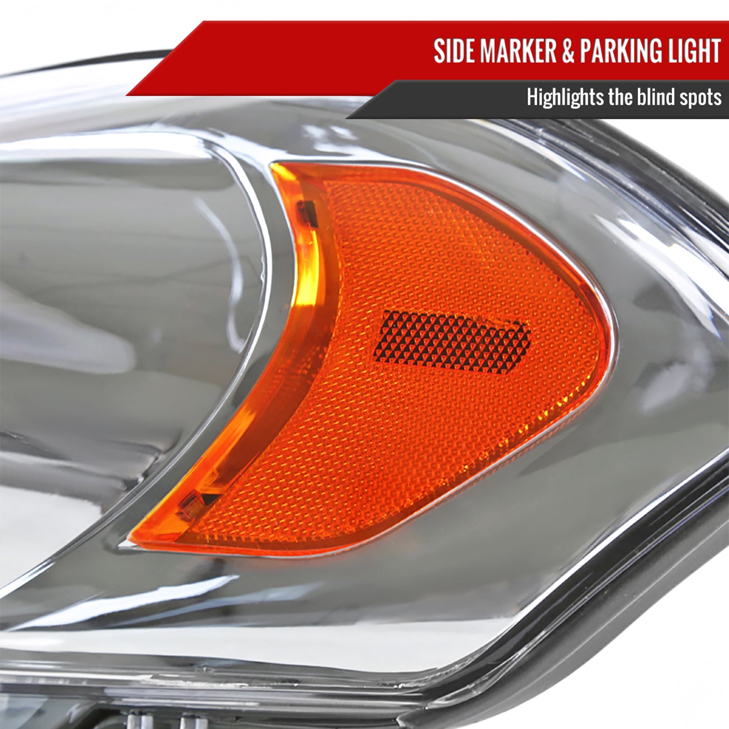 2006-2013 Chevy Impala / Impala Limited /Monte Carlo Headlights Amber & Chrome