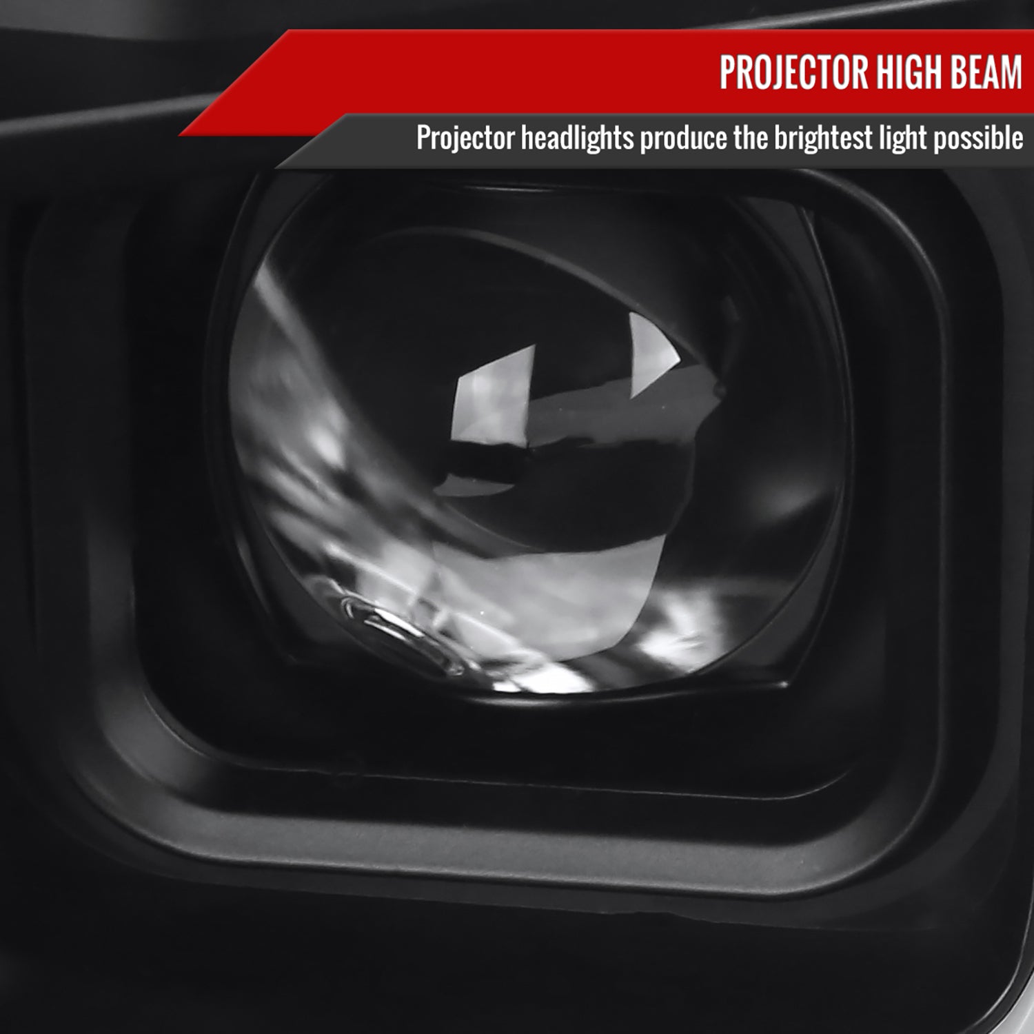 2018-2020 Ford F-150 LED CBar Projector Headlights Signal Lights Black / Clear