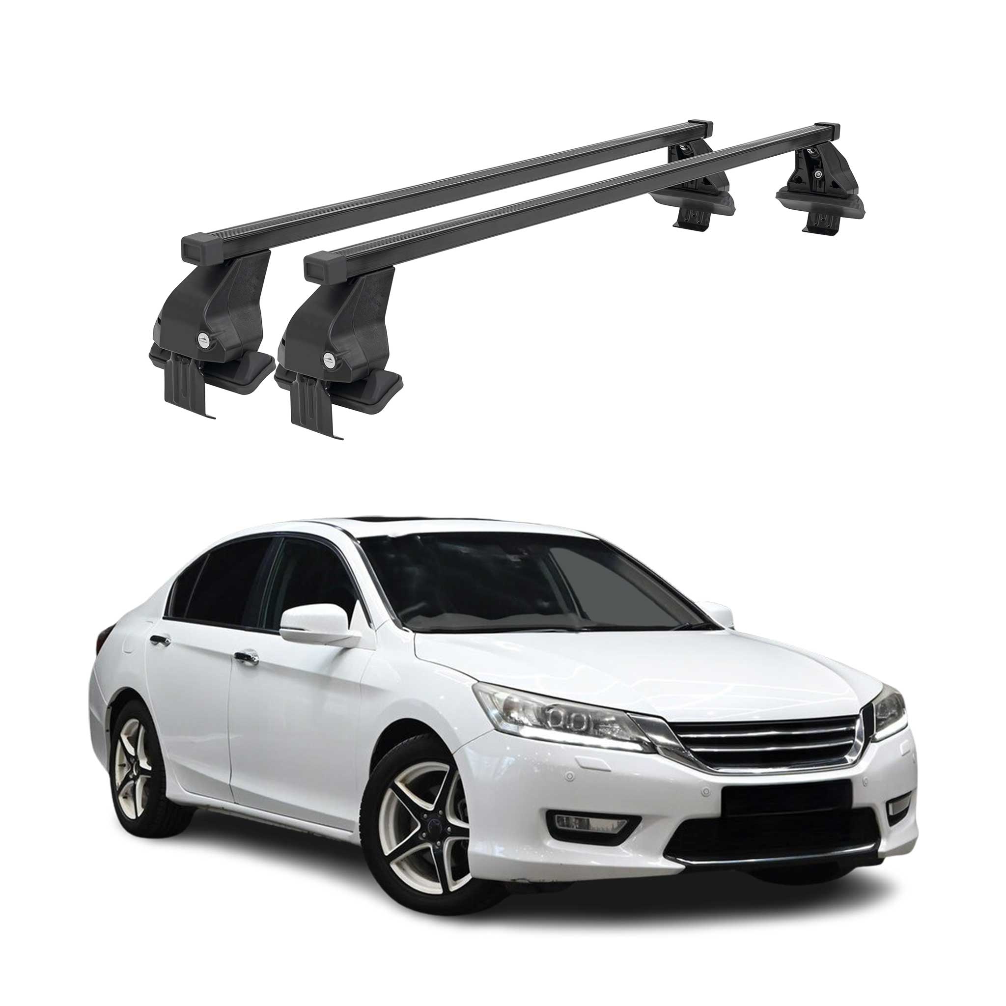 2013-2017 Honda Accord Sedan Roof Rack Cross Bars Black
