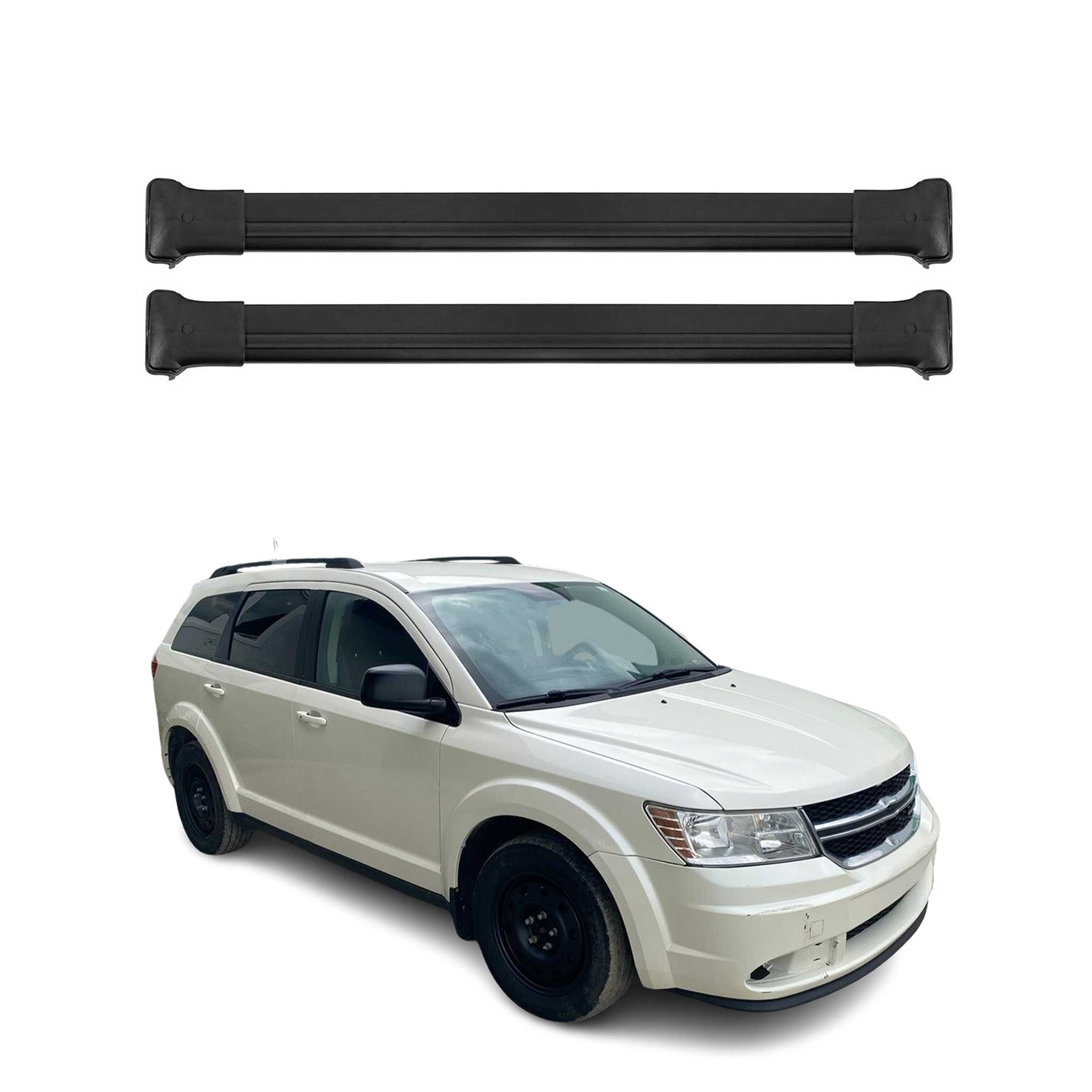 2009-2020 Dodge Journey Roof Rack Cross Bars Black