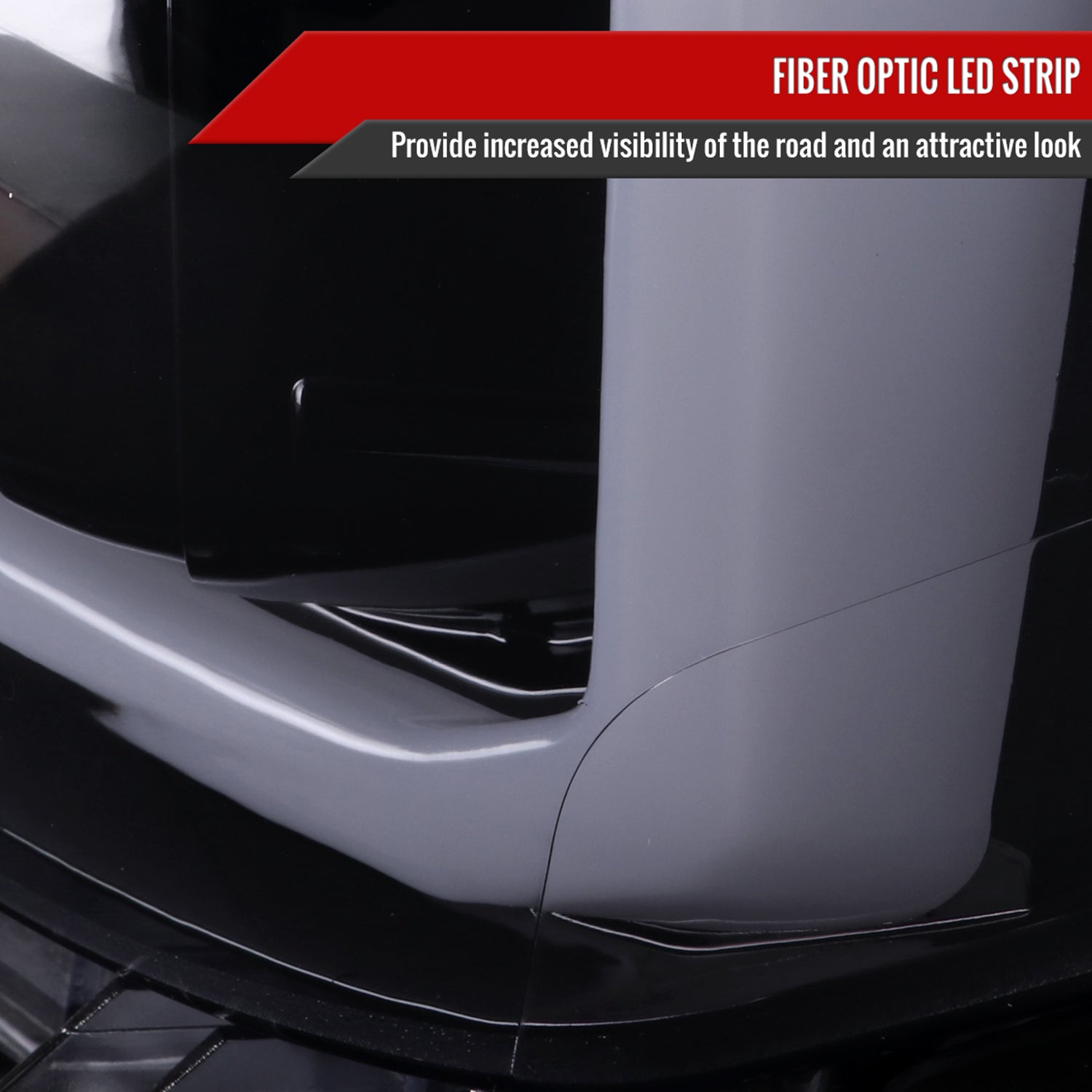 2016-2023 Toyota Tacoma Switchback LED C-Bar Projector Headlights Black/Smoke