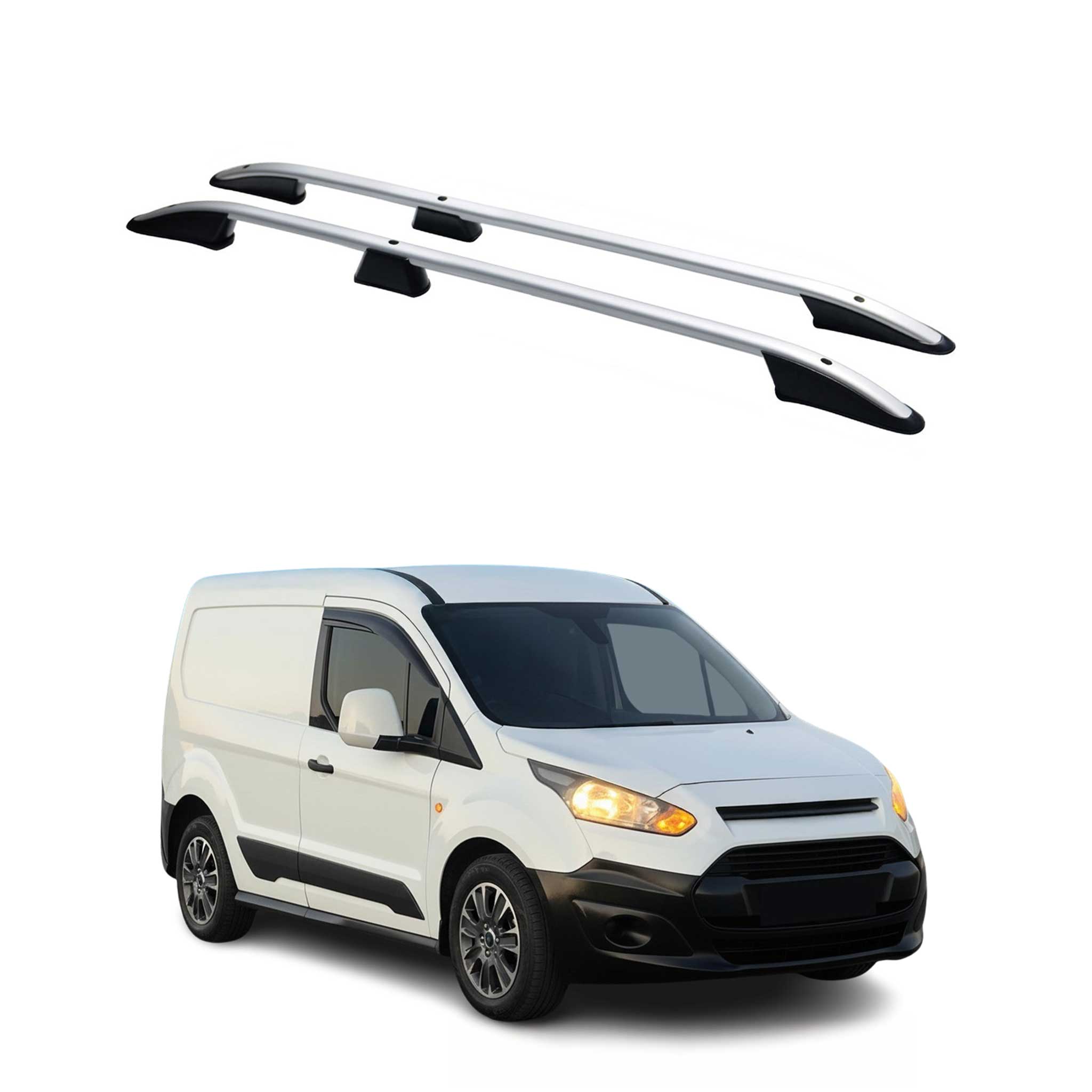 2014-2023 Ford Transit Connect SWB Roof Rack Rails Side Rails Silver