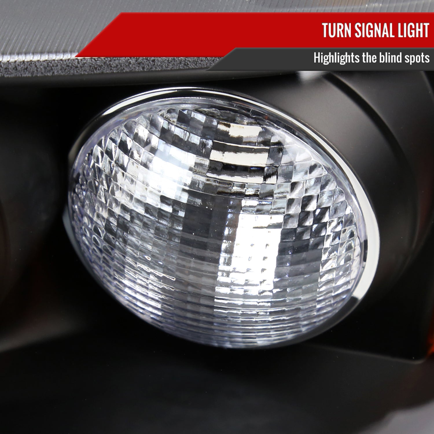 1994-1997 Honda Accord Dual Halo Projector Headlights Matte Black/Clear Lens