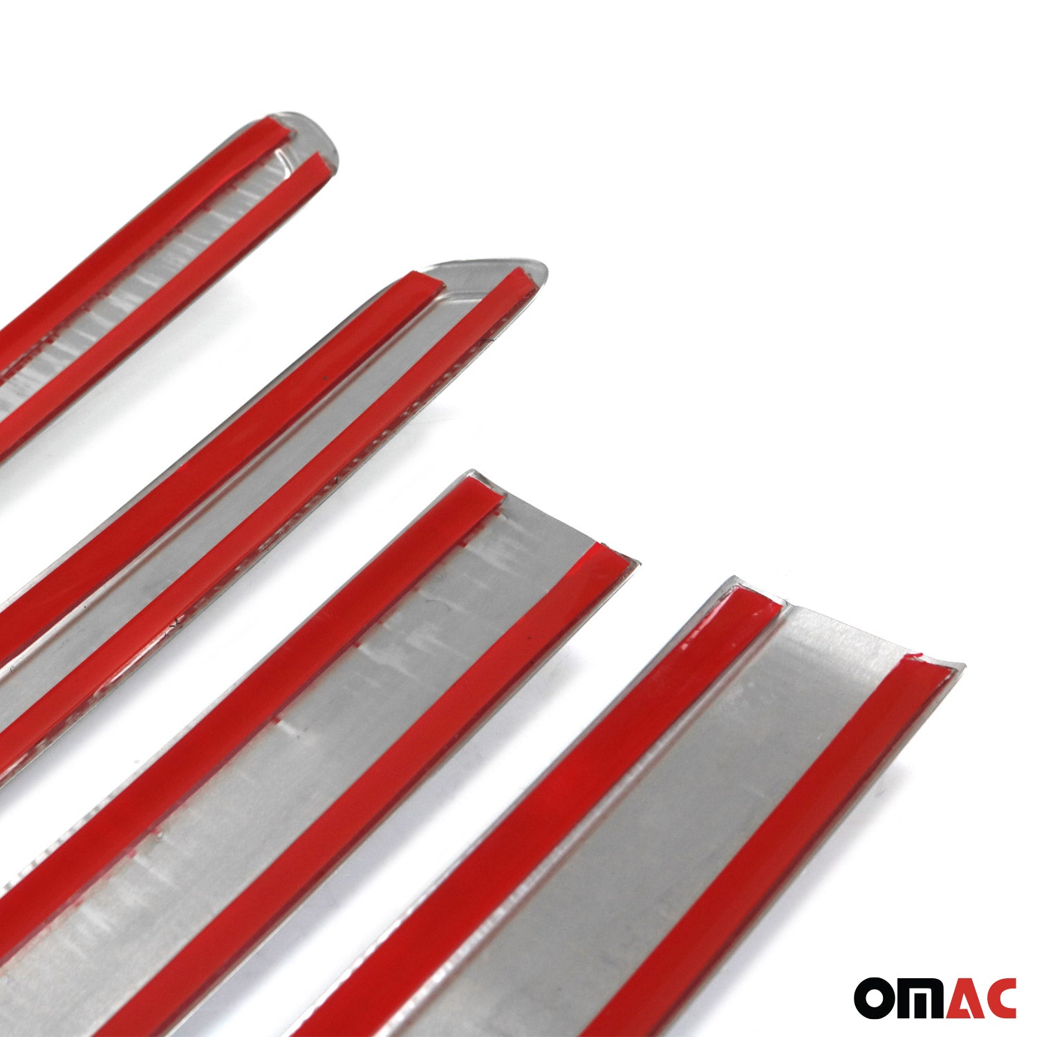 2005-2021 Nissan Frontier Side Door Molding Trim Stainless Steel Silver 4x