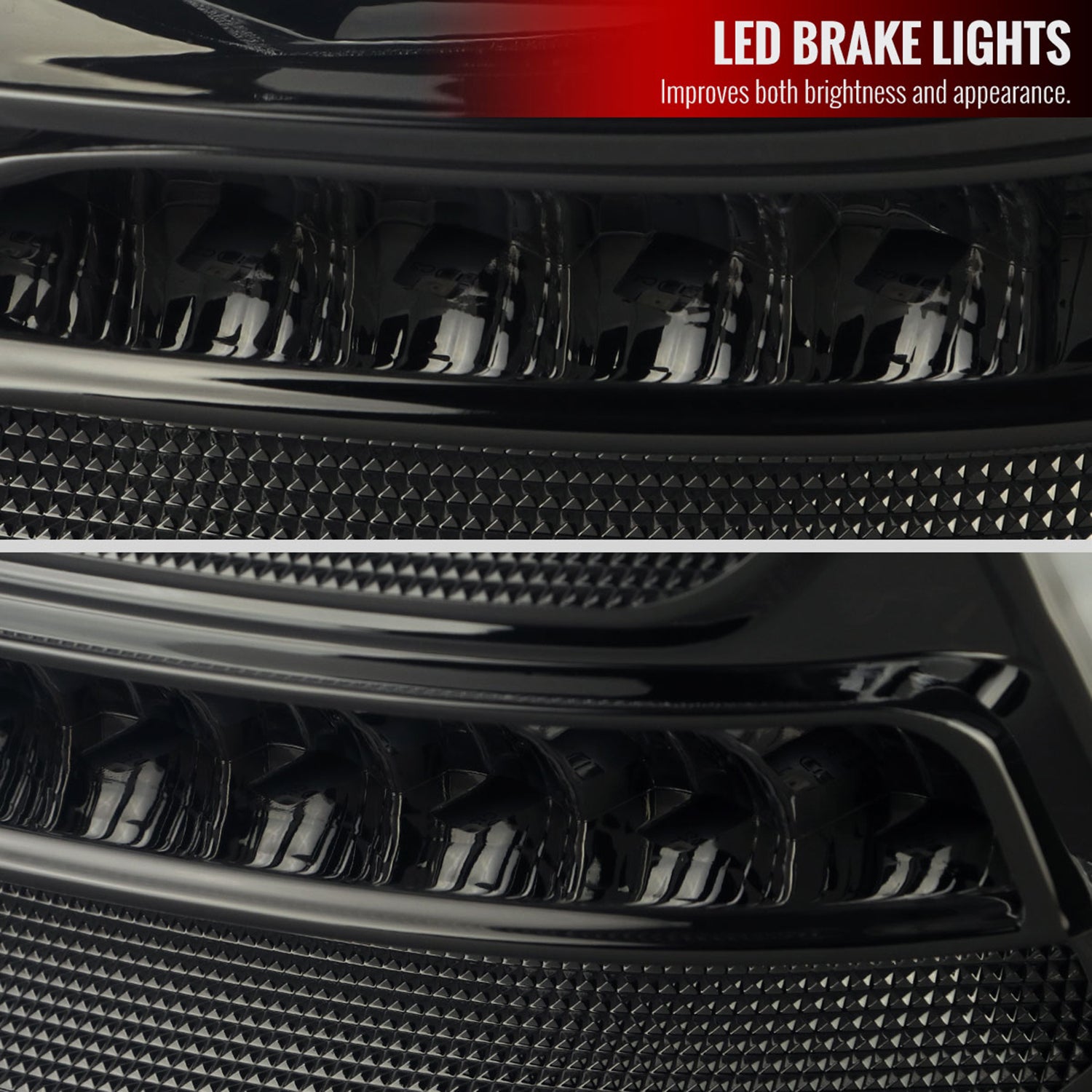 2001-2004 Mercedes Benz W203 C-Class Turn Signal LED Tail Lights Chrome/Smoke