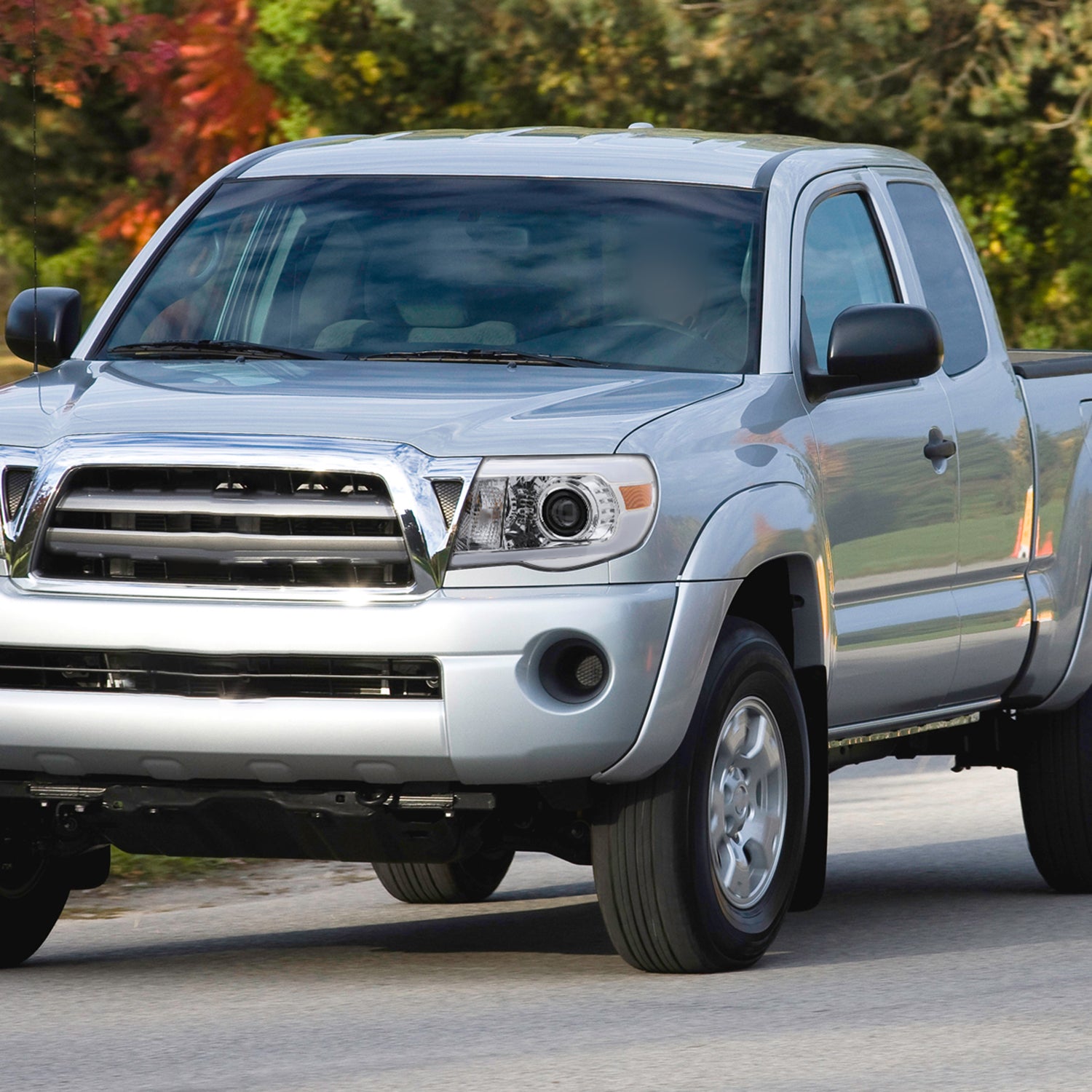 2005-2011 Toyota Tacoma LED Bar Projector Headlights Chrome/Clear Lens