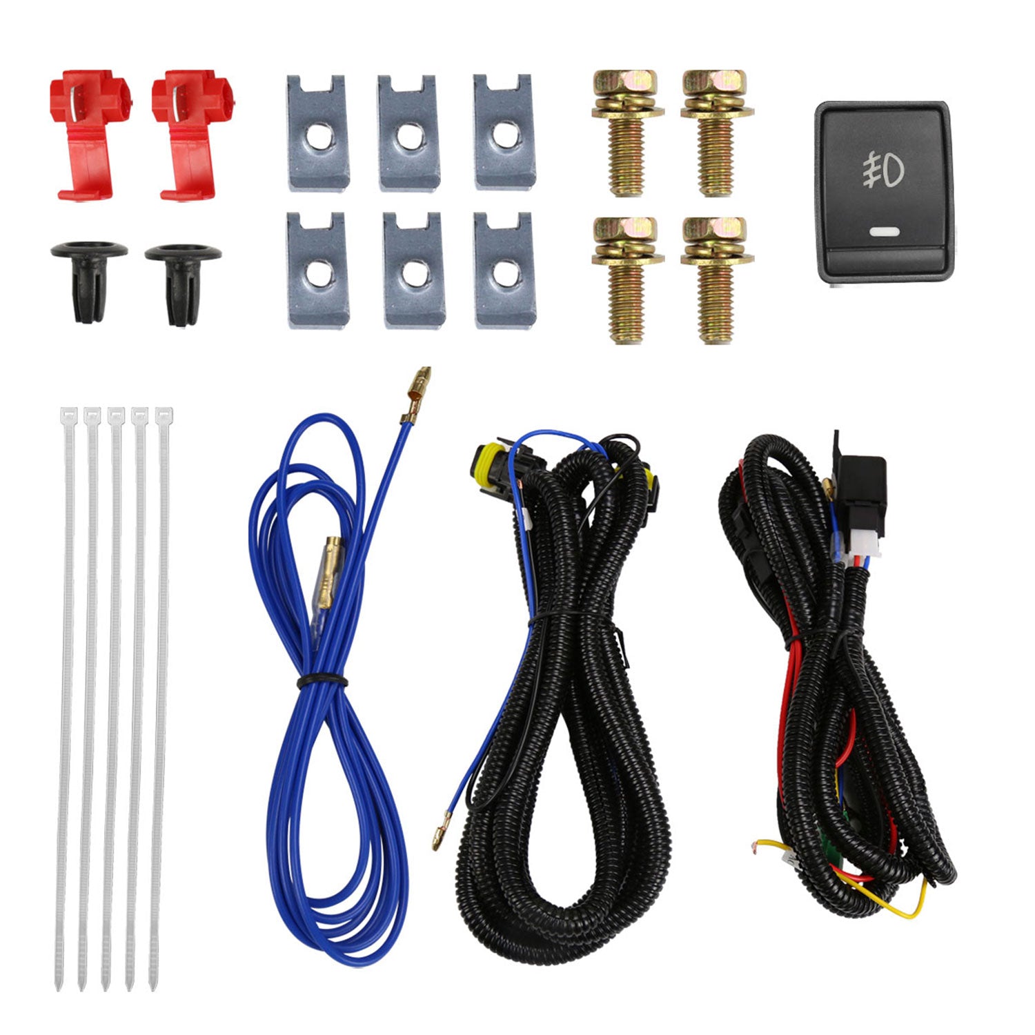 2018-2019 Nissan Kicks H8 Fog Lights Kit Chrome Housing/Clear Lens