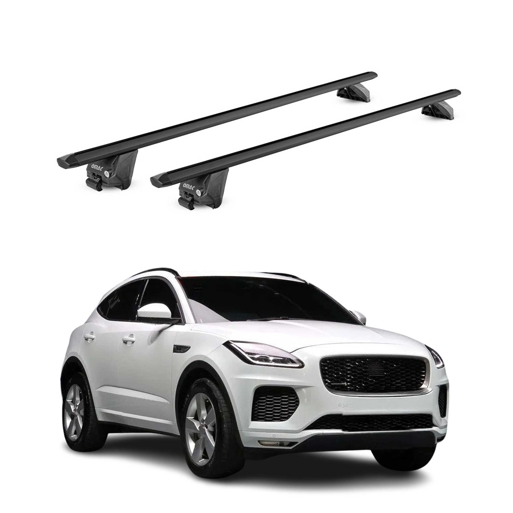 2018-2024 Jaguar E-Pace Roof Rack Cross Bars Black