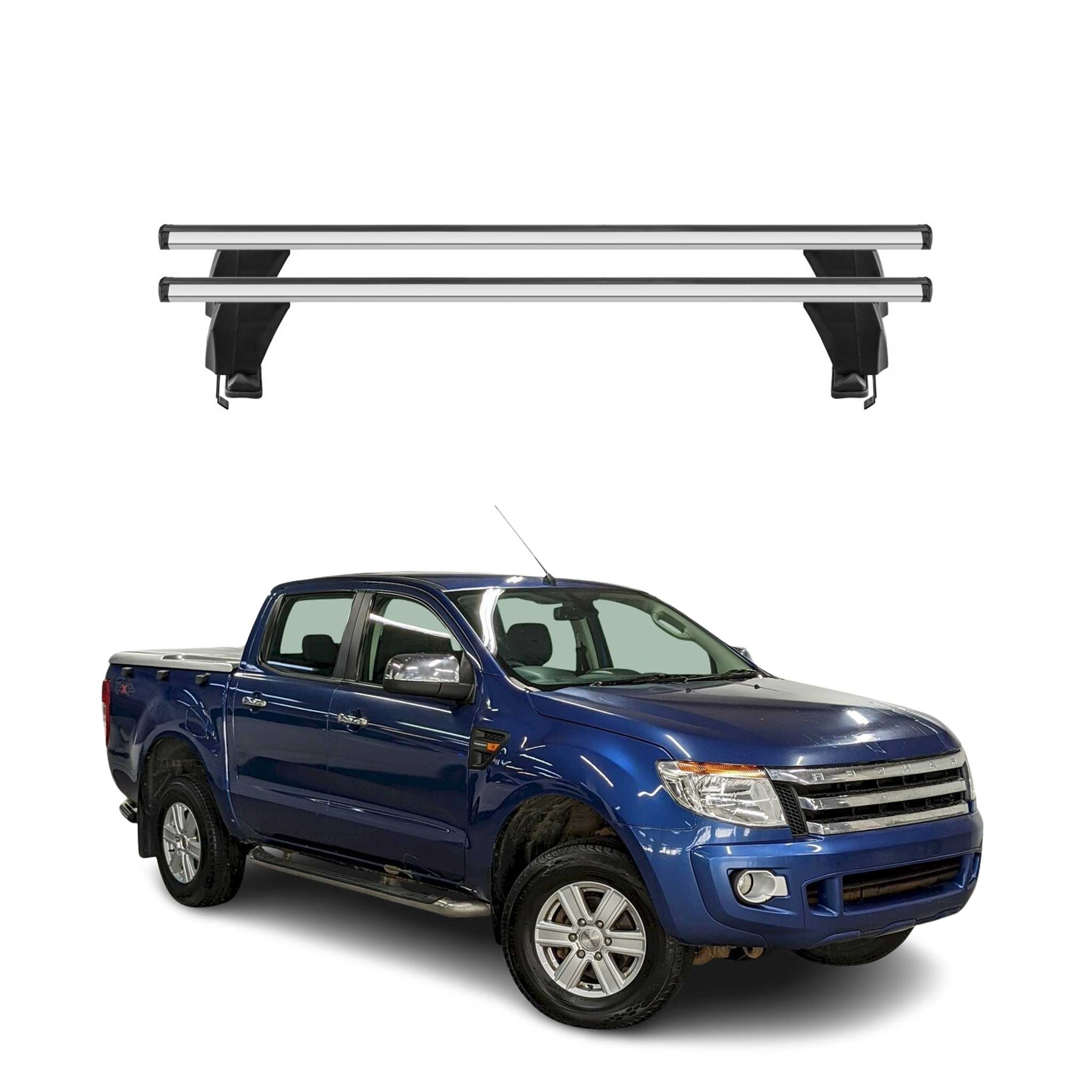 2019-2023 Ford Ranger Roof Rack Cross Bars Silver
