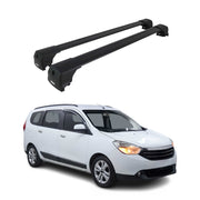 2016-2023 Fiat 500X Roof Rack Cross Bars Black
