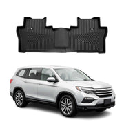 2016-2022 Honda Pilot Premium Floor Mats Liners Second Row Rear