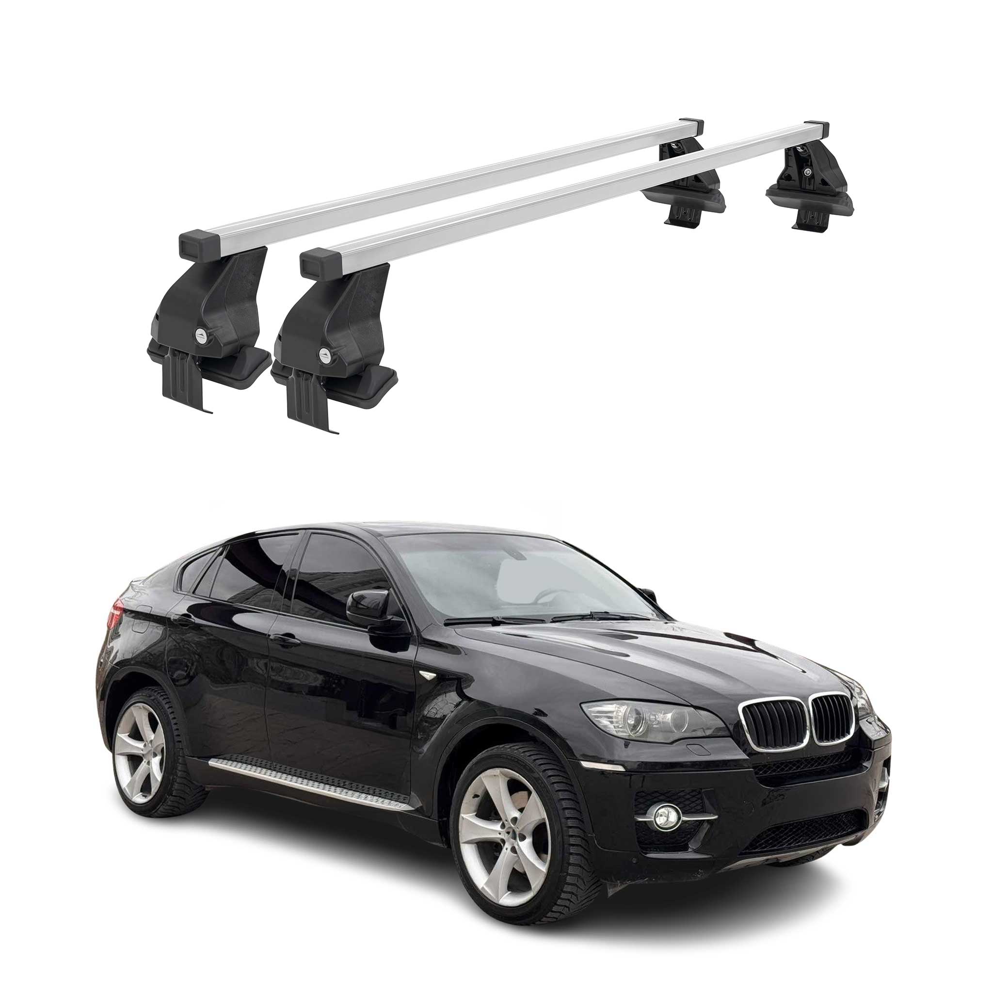 2008-2014 BMW X6 E71 & E72 Roof Rack Cross Bars Silver
