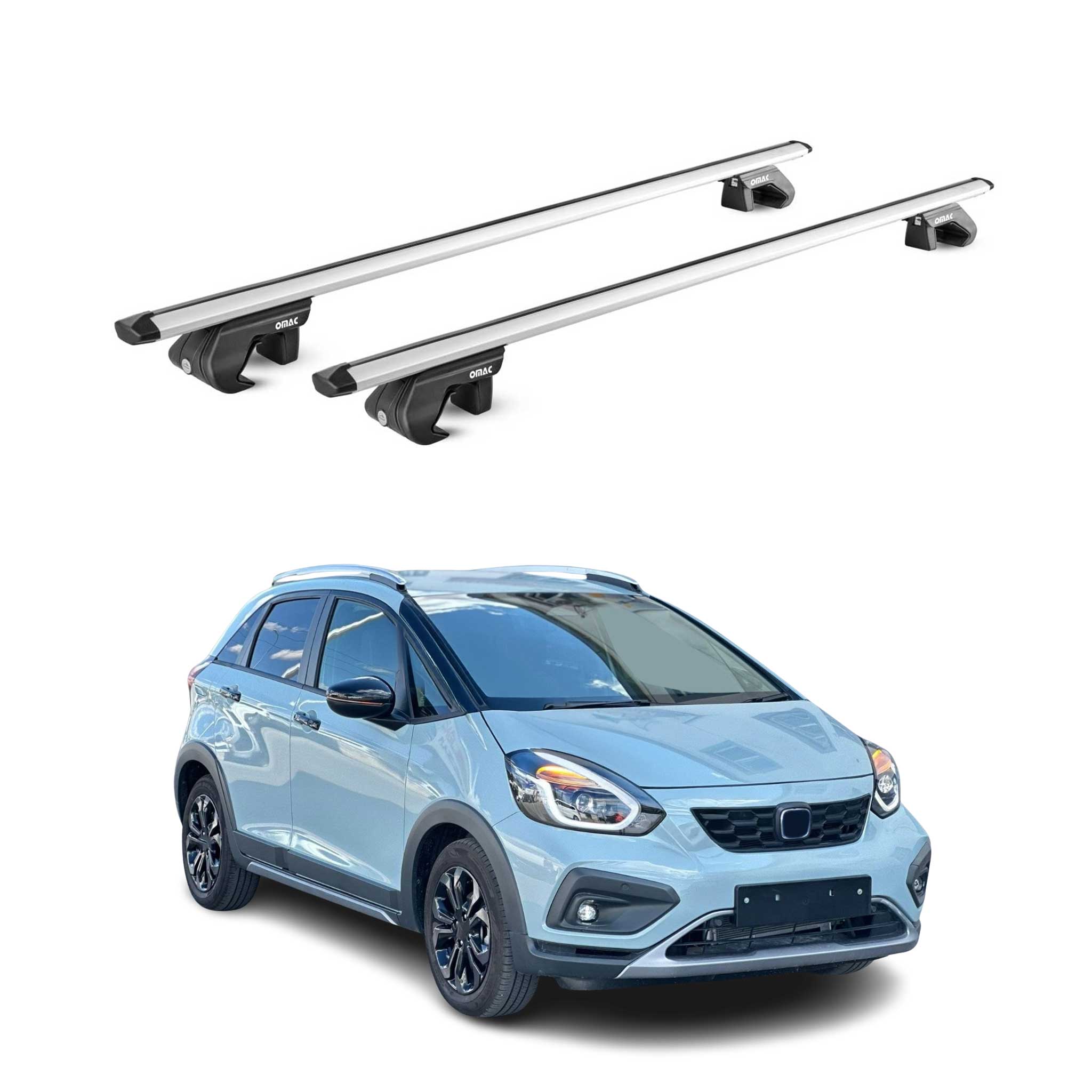 2021-2024 Honda Fit Roof Rack Cross Bars Silver