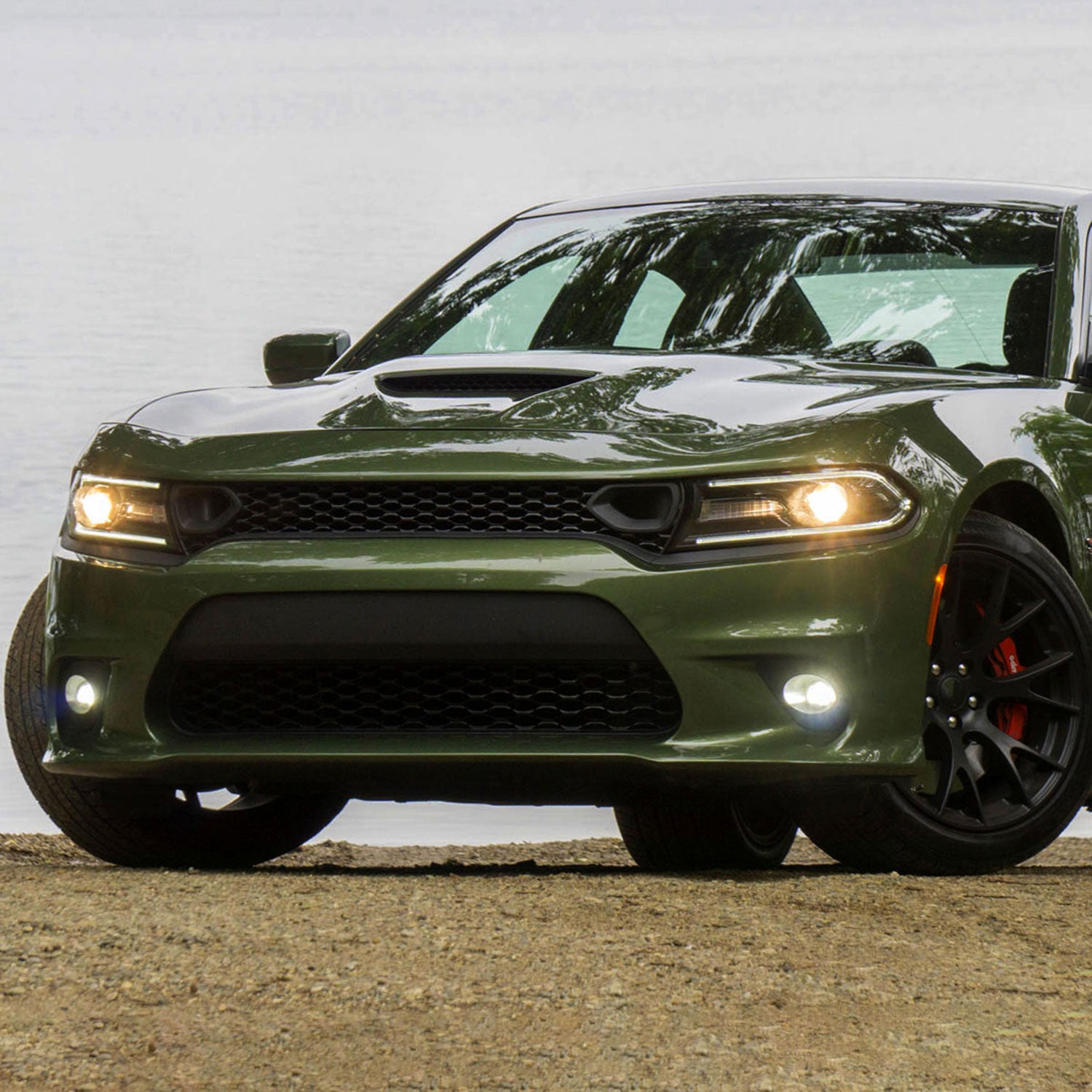 2015-2020 Dodge Charger H11 Projector Fog Lights Kit Chrome/Clear Lens