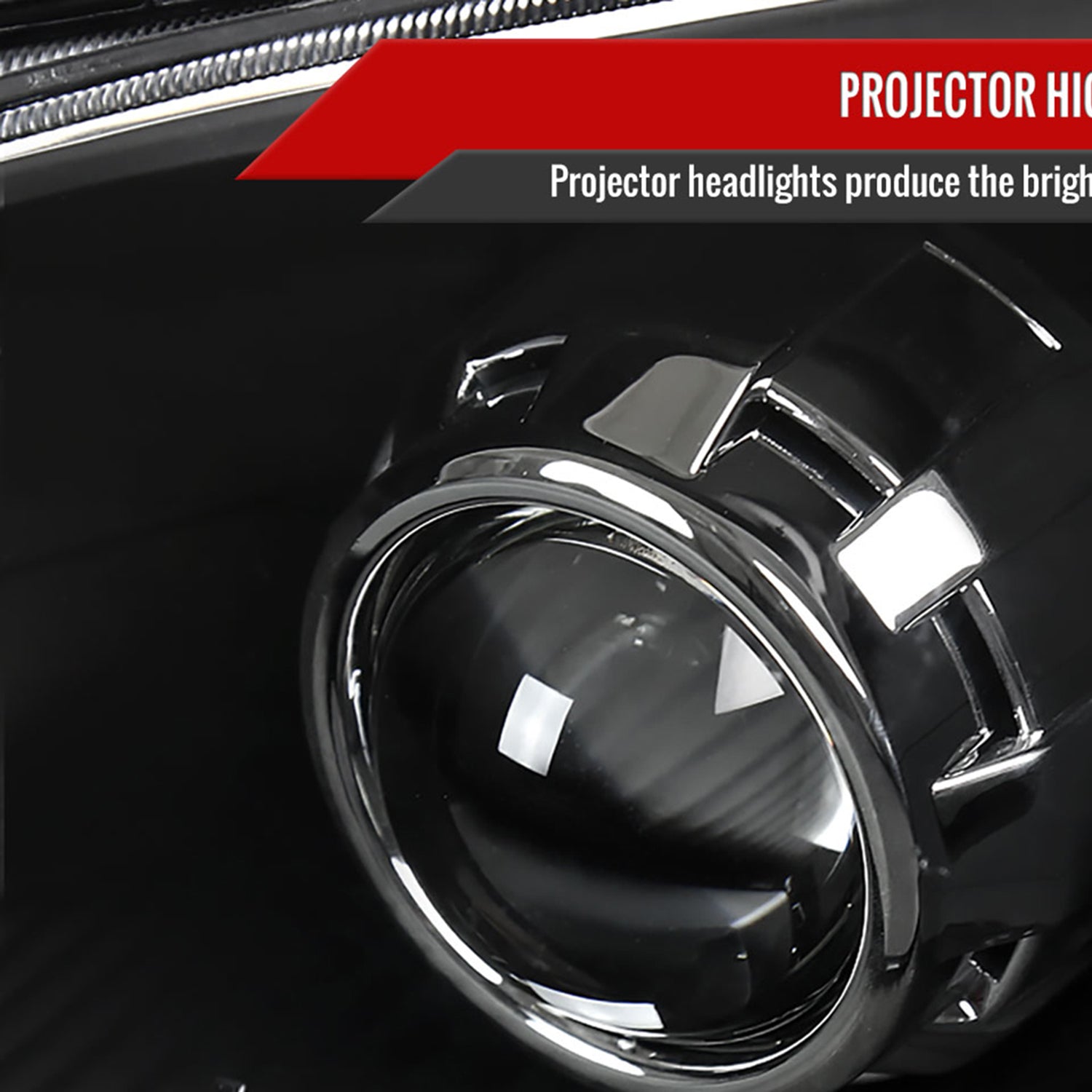 2001-2003 Honda Civic Projector Headlights w/ H1 Bulbs Matte Black/Clear Lens