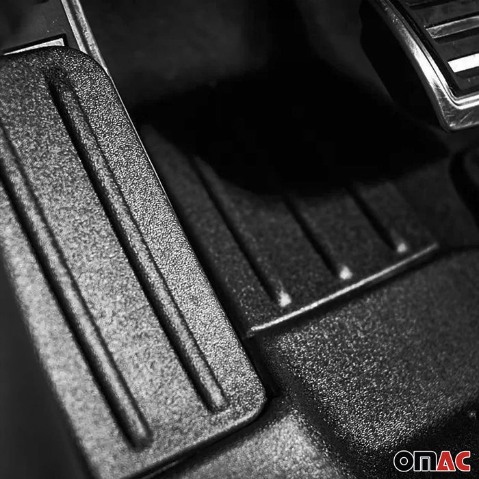 OMAC Premium Floor Mats for Ford Focus 2019-2024 Hatchback TPE Black 4x