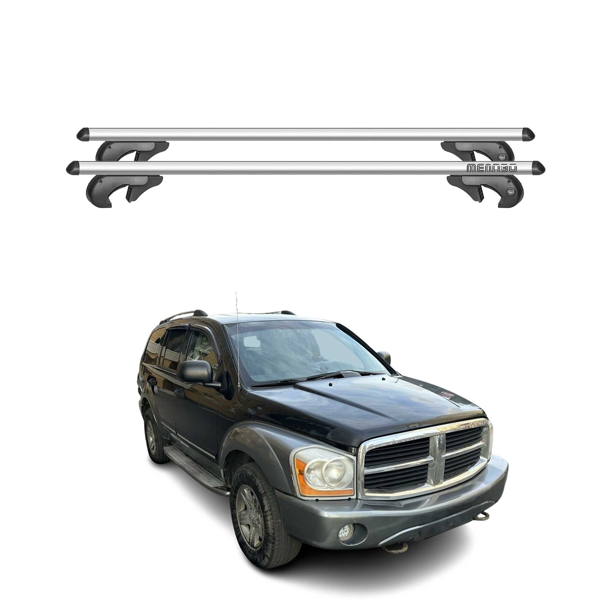 2007-2009 Dodge Durango Roof Rack Cross Bars Silver