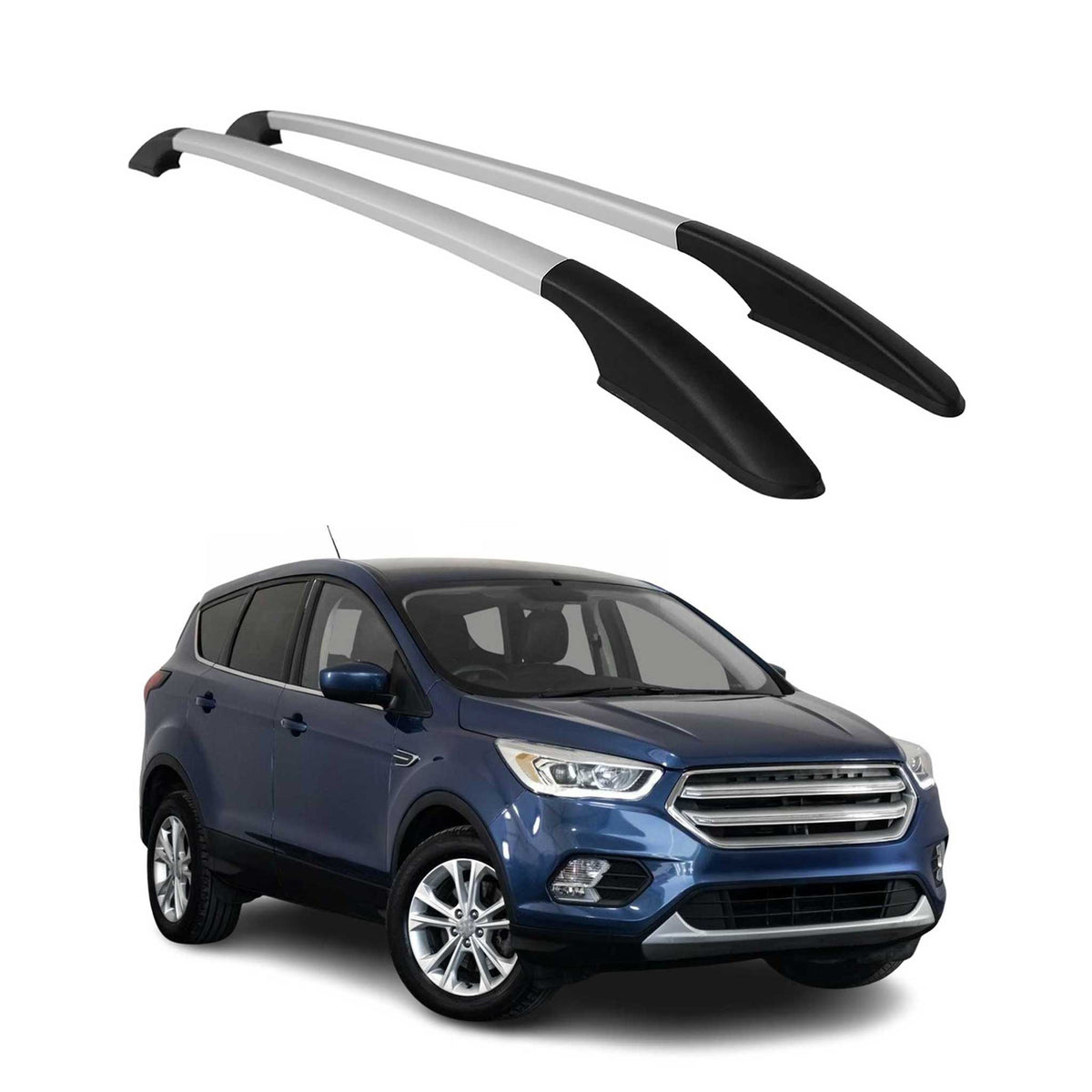 2013-2019 Ford Escape Roof Rack Rails Side Rails Silver – OMAC USA