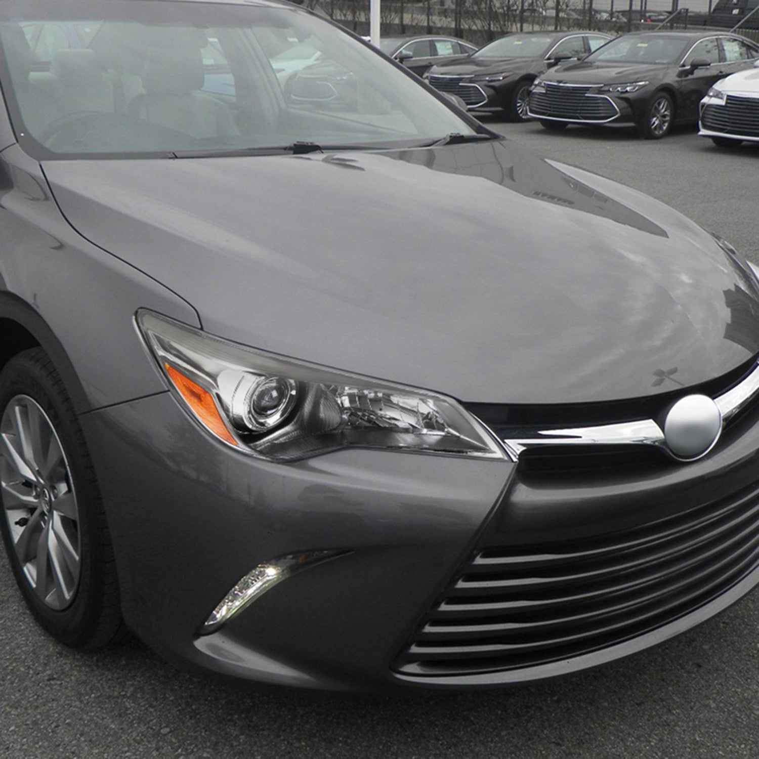 2015-2017 Toyota Camry Projector Headlight Amber Reflector - Passenger Side