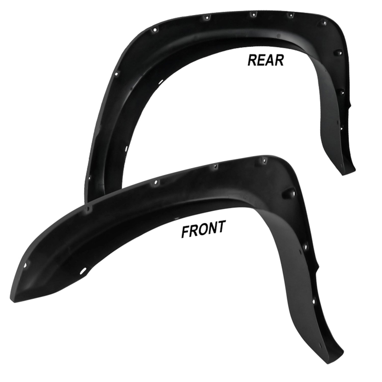 2002-2009 Dodge RAM Smooth Rivet Style Fender Flares Wheel Protector
