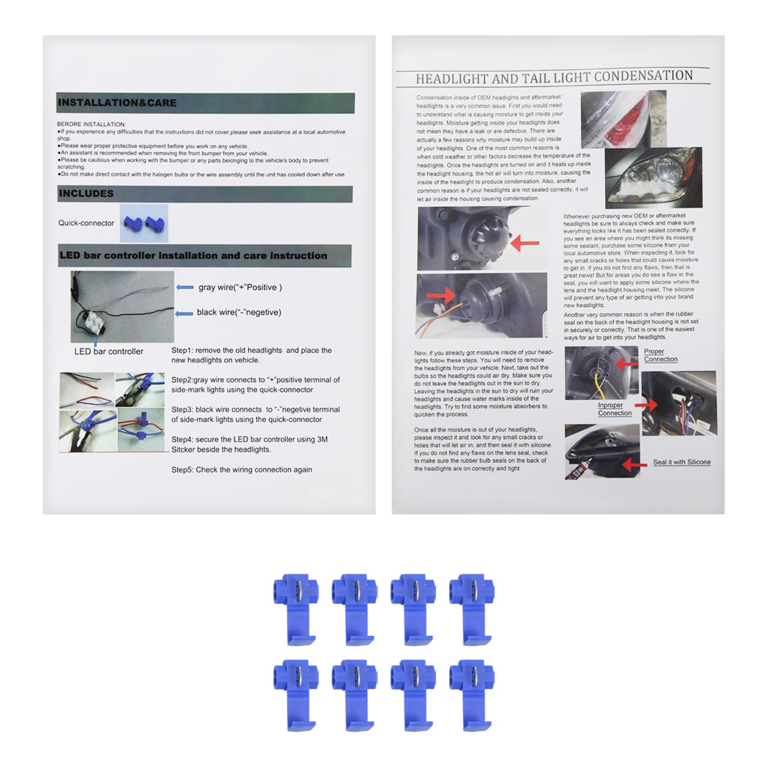 1994-1998 Chevy Silverado/Tahoe/Suburban/C10 Headlights LED Lights Black