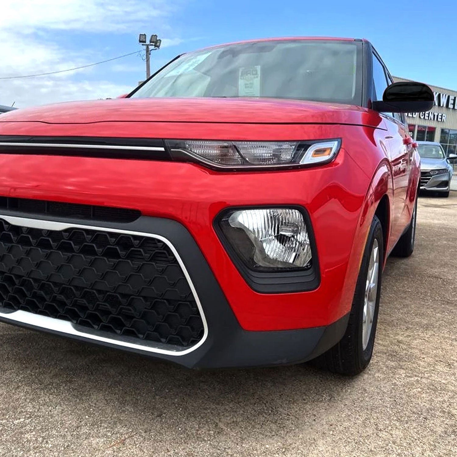 2020-2025 Kia Soul Mirror Cover Caps Gloss Black 2Pcs ABS Plastic