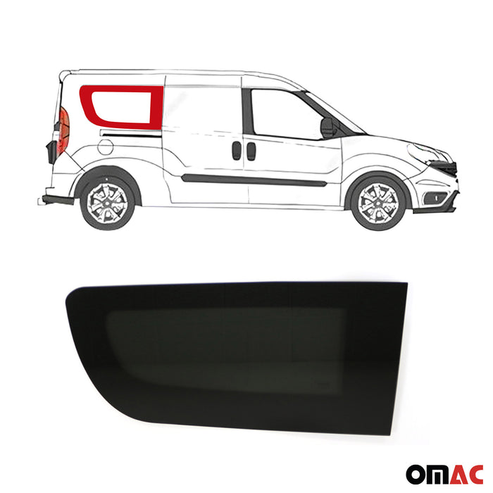 Window Glass For Ram Promaster City 2015-2022 Rear Right Side Black L2 Long