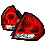 2006-2013 Chevy Impala/ 2014-2016 Impala Limited LED Tail Lights Chrome/Red Lens
