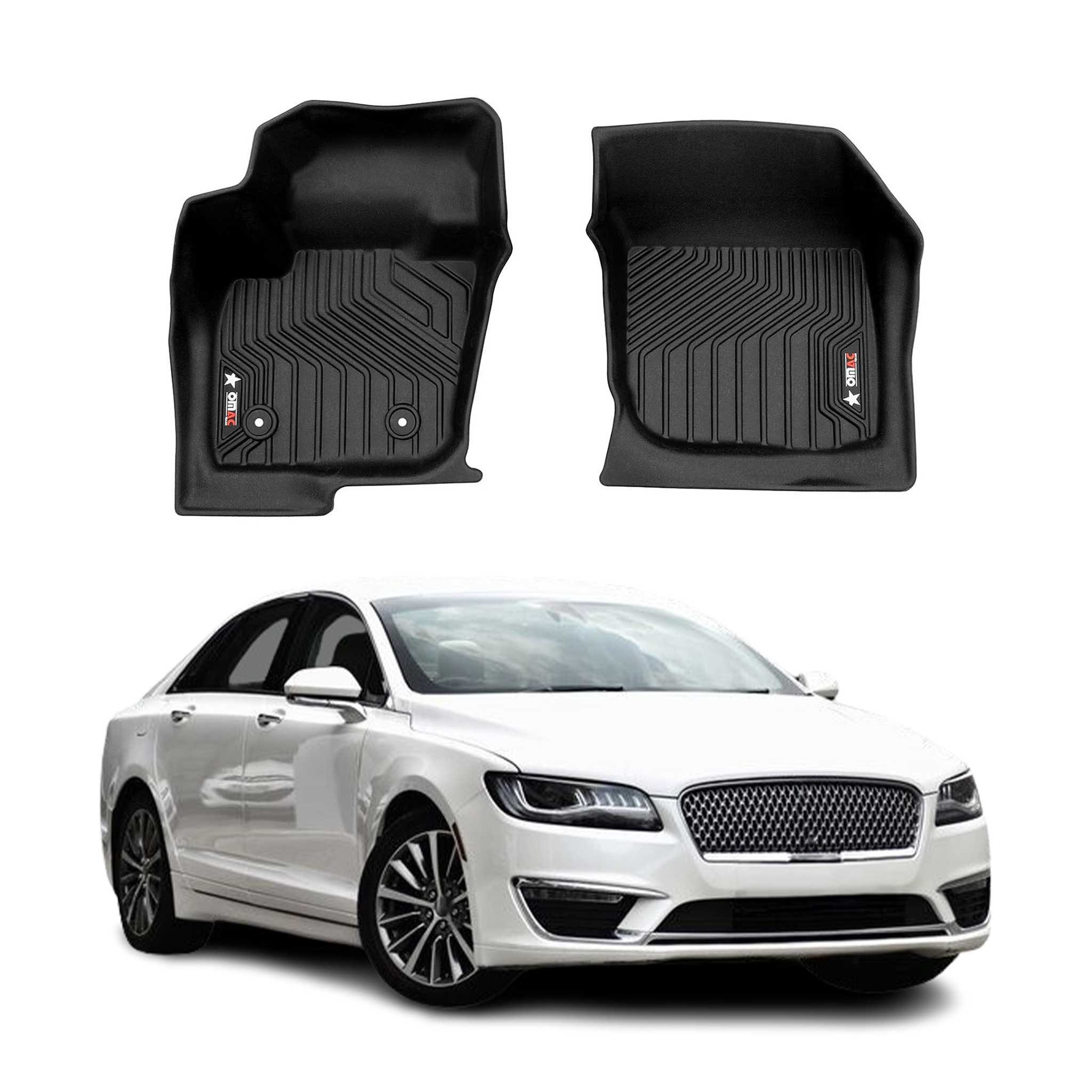 2017-2020 Lincoln MKZ Premium Floor Mats Liners First Row Front