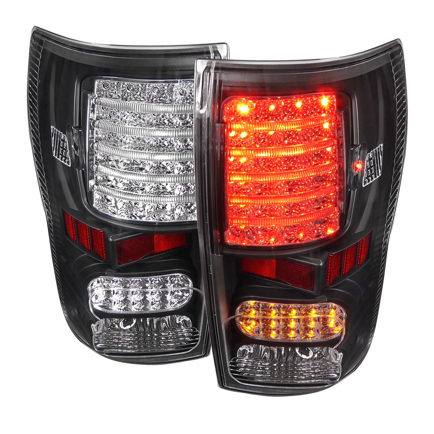 2007-2013 Toyota Tundra LED Tail Lights Matte Black Housing/Clear Lens