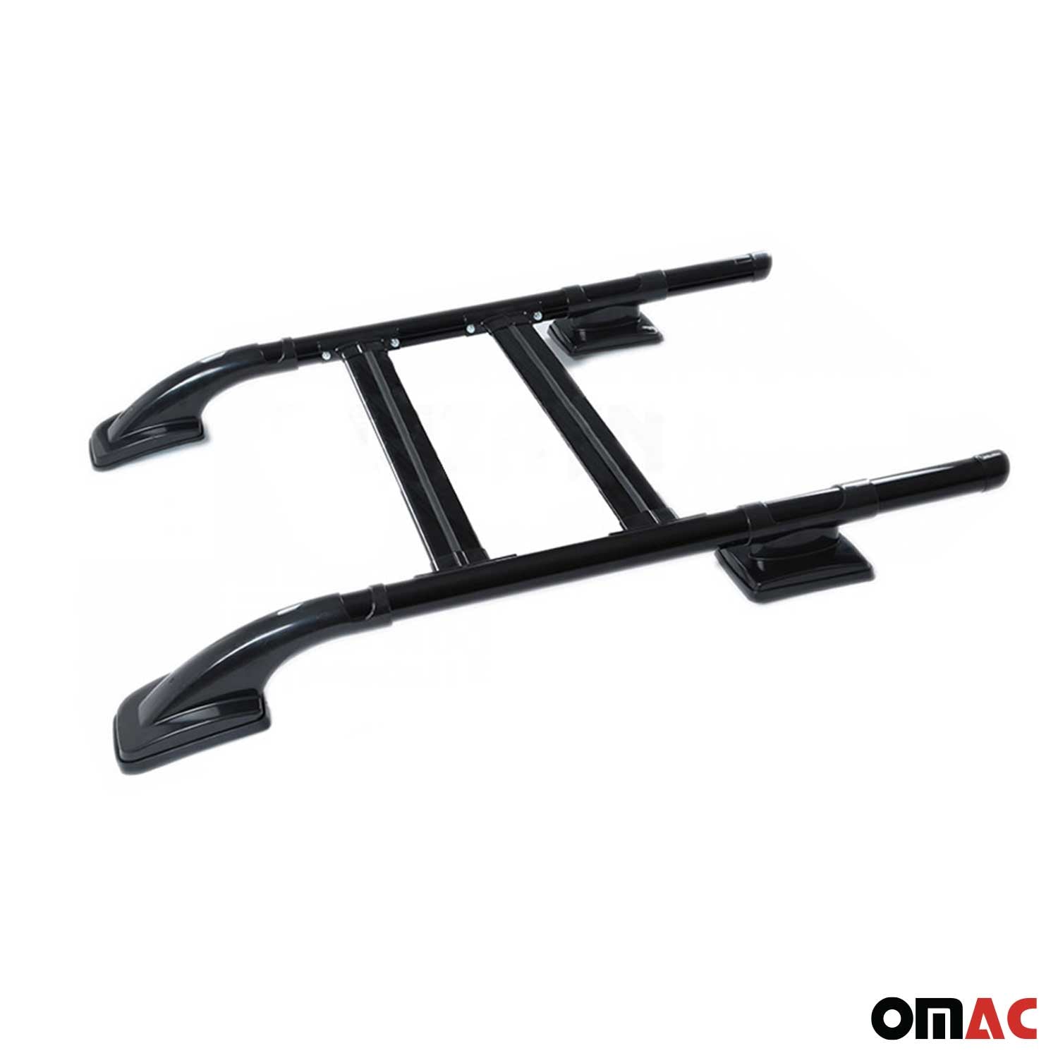 2015-2022 Chevrolet Colorado II Top Roof Rack Side Rails Black Alu 4Pcs