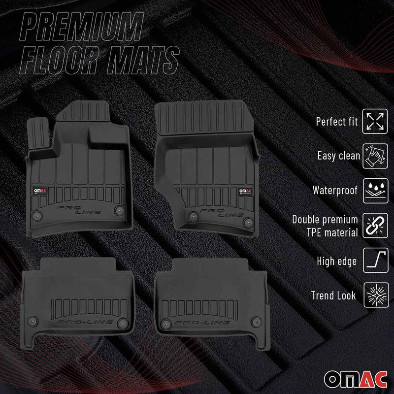 2007-2015 Audi Q7 Premium Floor Mats Liners Full Set All Weather Heavy Duty