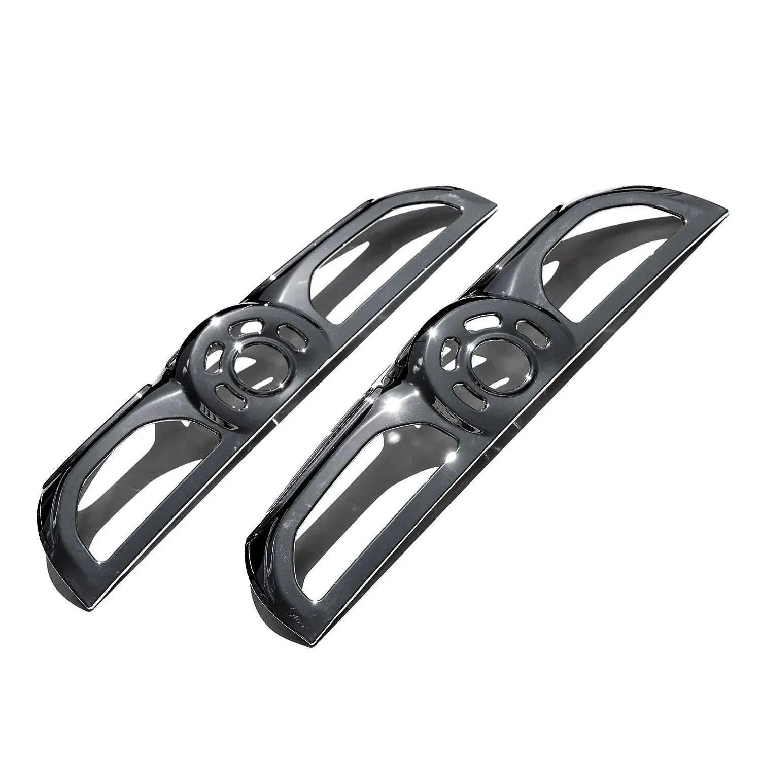 2014-2019 RAM ProMaster City Trunk Tail Light Trim Frame ABS Chrome Dark 2Pcs