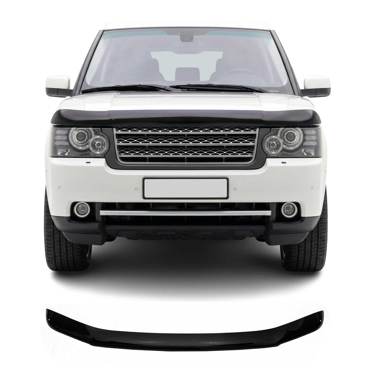 Bug Catcher Land Rover 2008-2015 Land Rover LR2 Front Bug Shield Hood Deflector 1 Pc Smoke ...