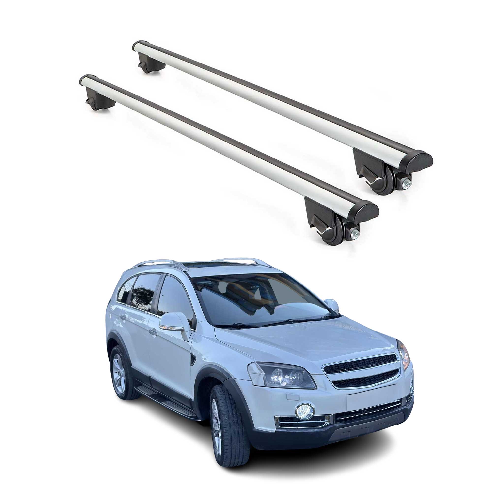 2012-2015 Chevrolet Captiva Sport Roof Rack Cross Bars Silver