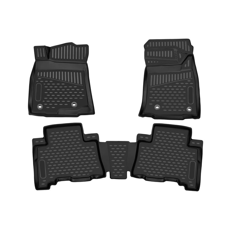 2014-2023 Lexus GX J150 Floor Mats Liners Full Set All Weather Black