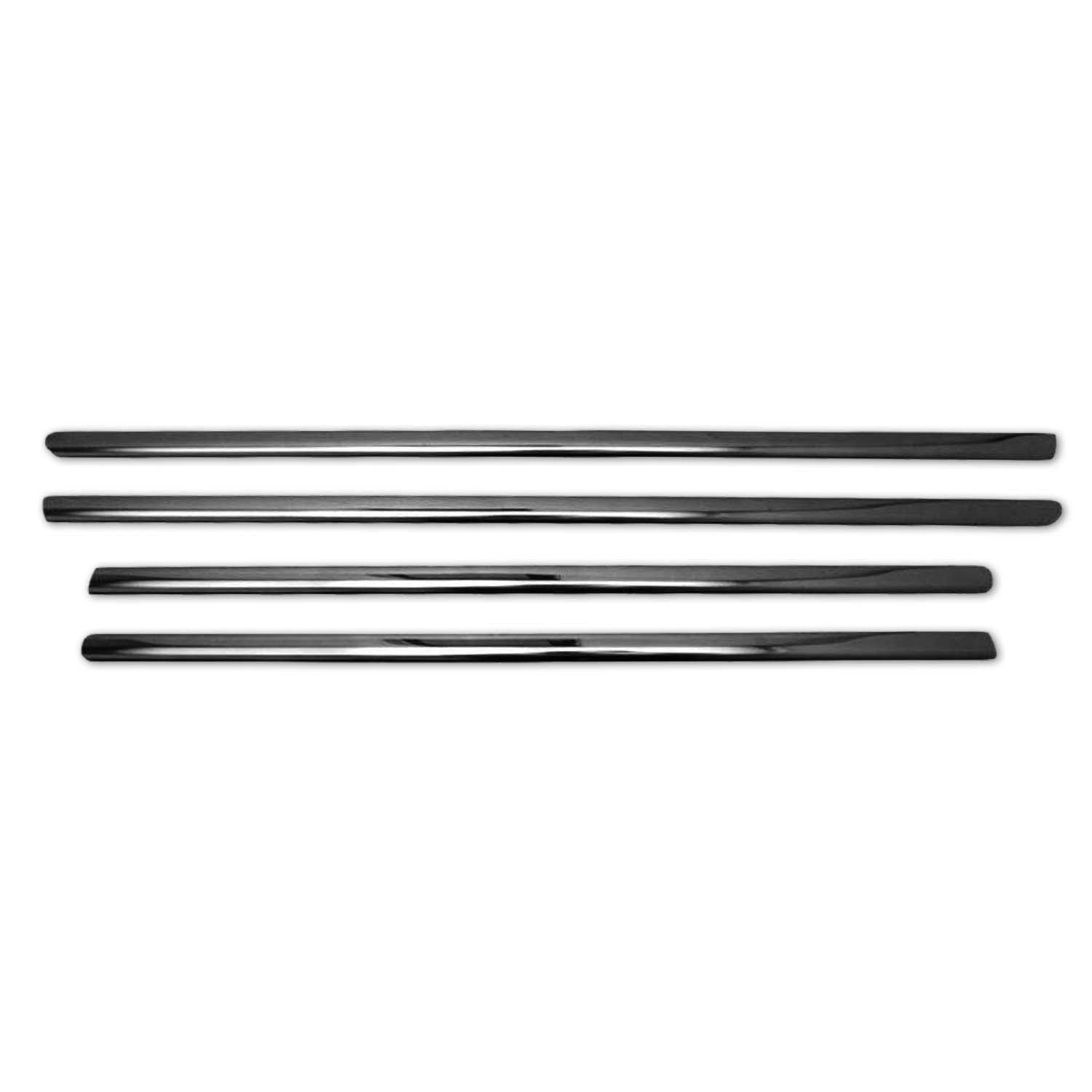 2005-2011 Mercedes M Class W164 Window Molding Trim Streamer Stainless Steel Dark 4x