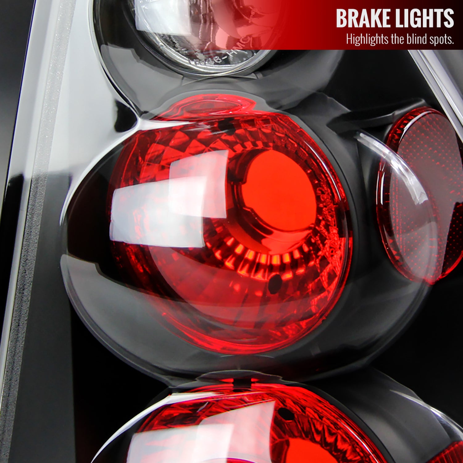 2004-2007 Chevrolet Malibu Tail Lights Matte Black Housing/Clear Lens