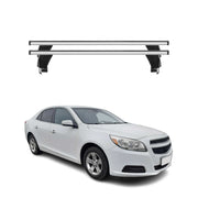 2013-2015 Chevrolet Malibu Roof Rack Cross Bars Silver