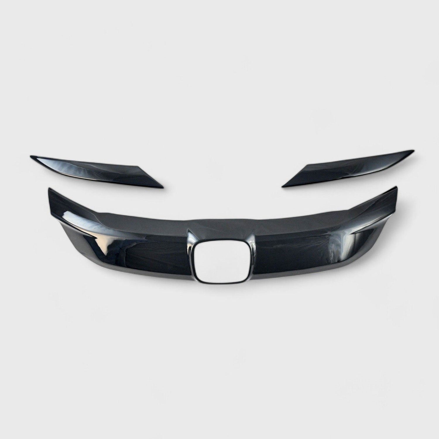 2019-2022 Honda HR-V Grille Overlay Gloss Black 3Pcs ABS Plastic