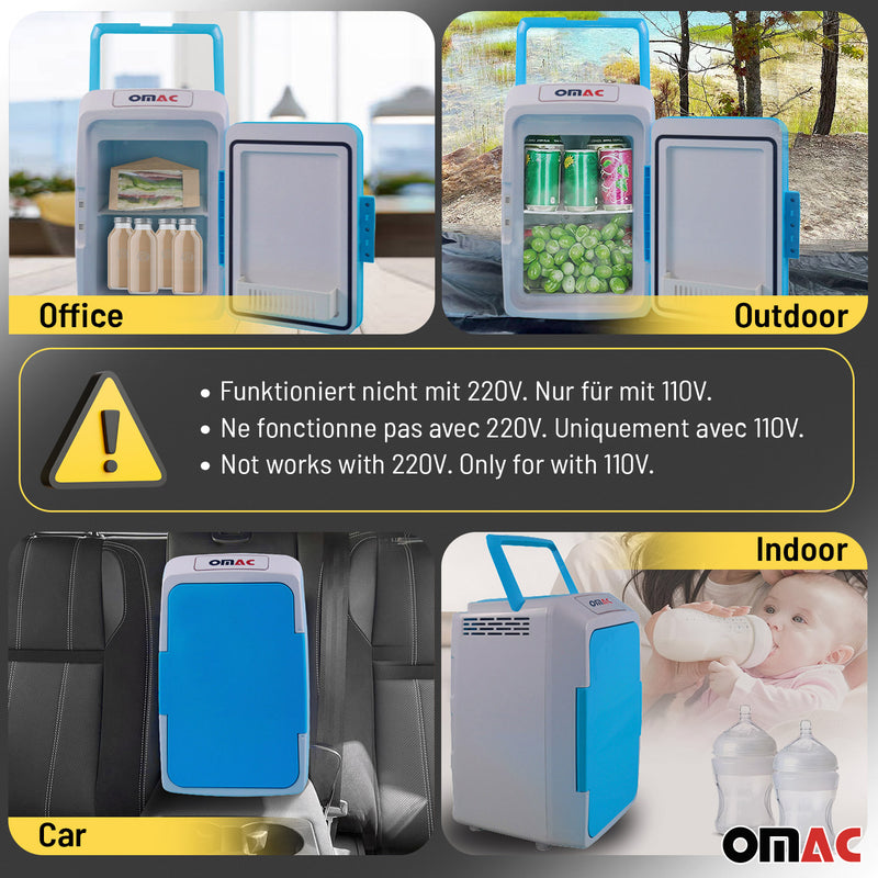 12L Portable Cooler and Warmer Car Refrigerator Outdoor 12V Mini Camping Fridge