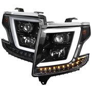 2015-2020 Chevy Tahoe Suburban/ Suburban 3500HD LED Headlights Glossy Black