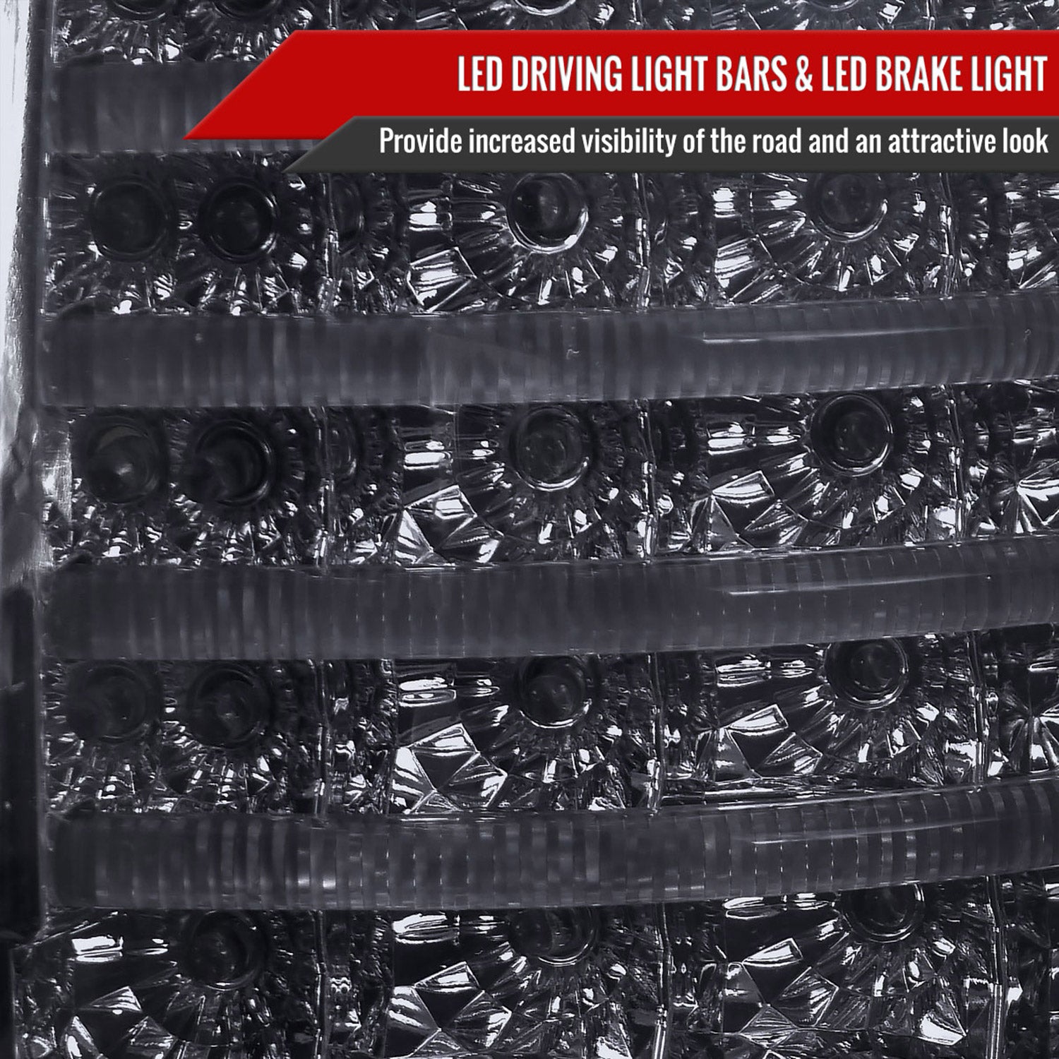 2007-2013 Toyota Tundra LED Tail Lights Chrome Housing/Smoke Lens