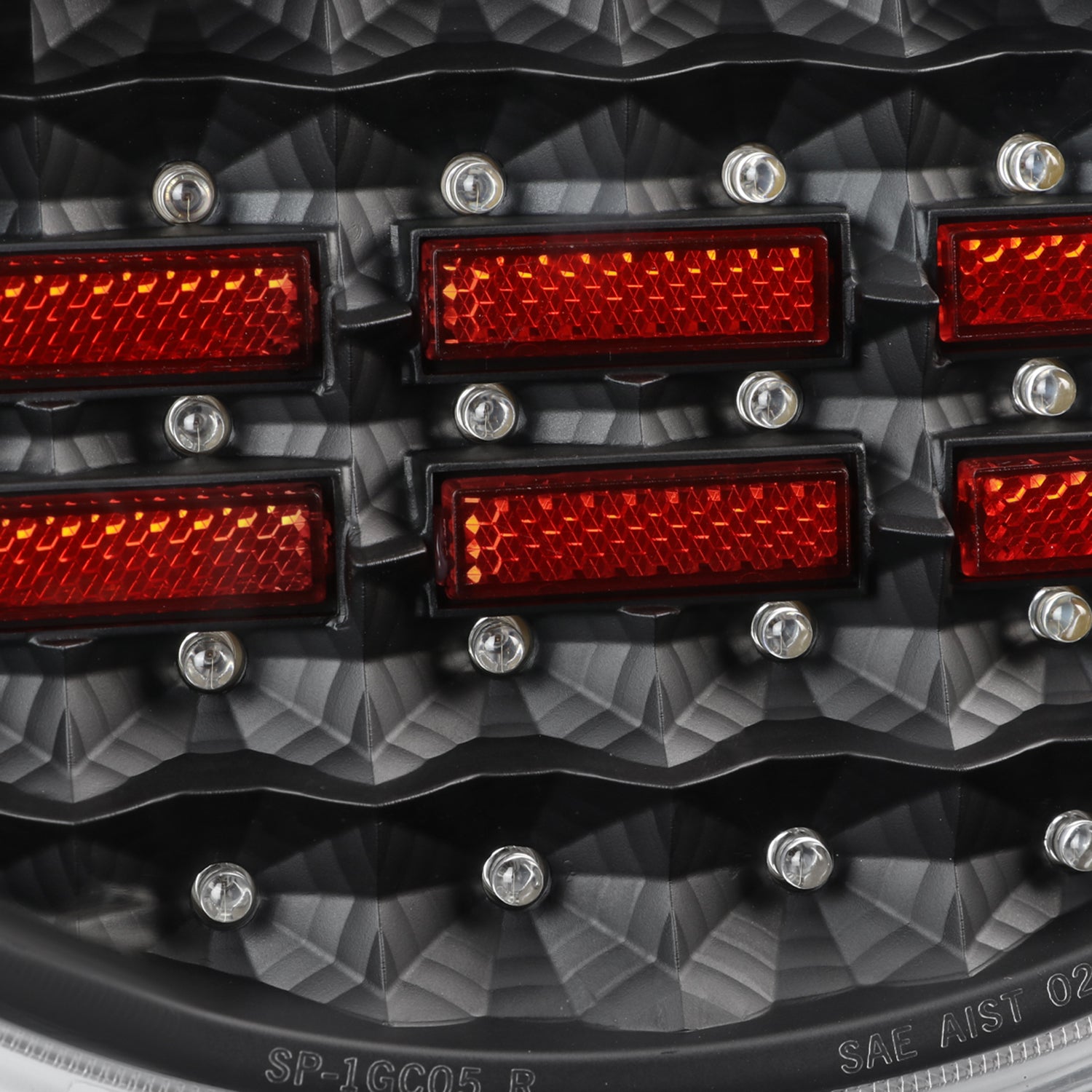 1997-2004 Chevy Corvette C5 LED Tail Lights Matte Black Housing/Clear Lens