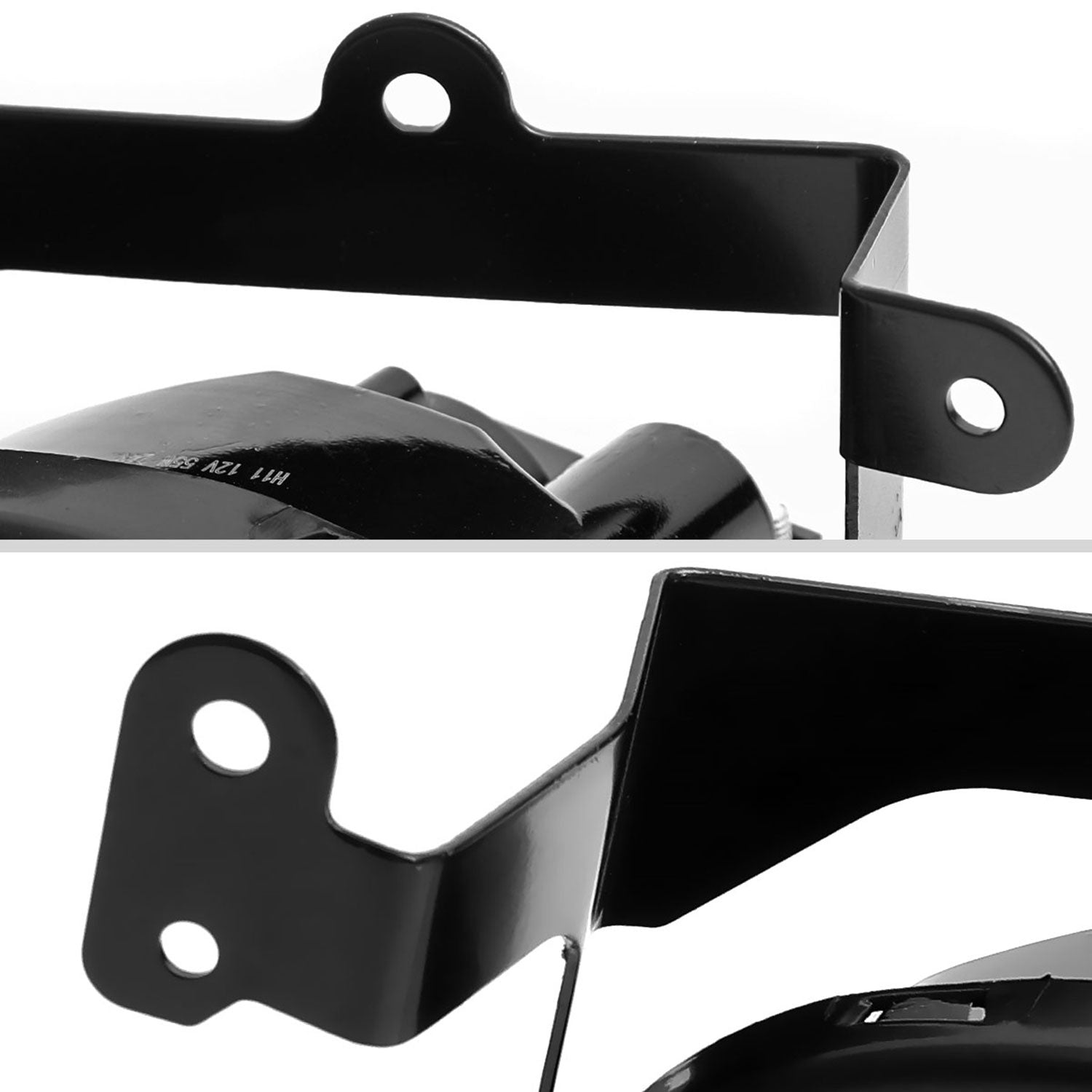 2006-2008 Honda Civic Coupe H11 Fog Lights Kit Chrome Housing/Clear Lens