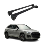 2025 Audi Q5 Roof Rack Cross Bars Luggage Carrier Alu Black 2Pcs
