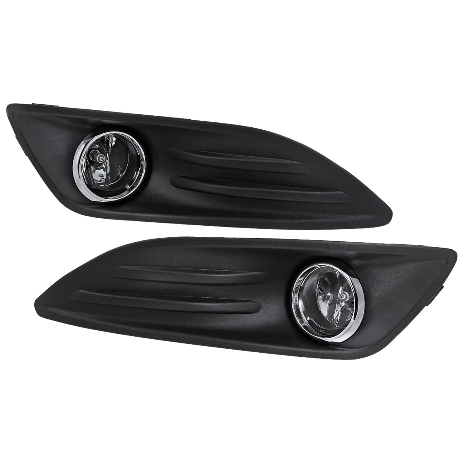 2014-2017 Ford Fiesta H11 Fog Lights Kit Chrome Housing/Clear Lens