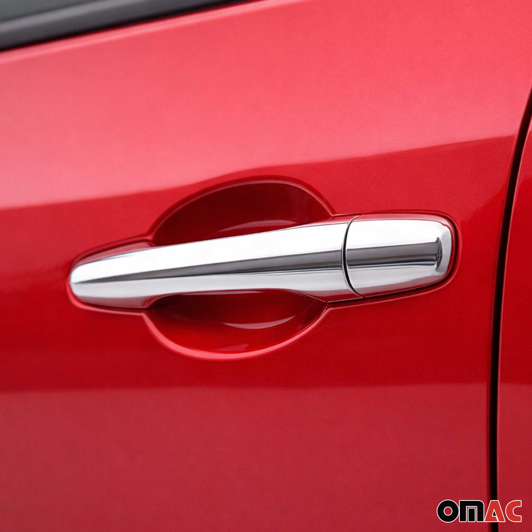 2007-2010 Hyundai Elantra Car Door Handle Cover Protector Silver 8Pcs Stainless Steel