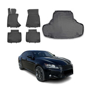 2013-2018 Lexus ES 350 Floor Mats & Cargo Liner Full Set All Weather Black